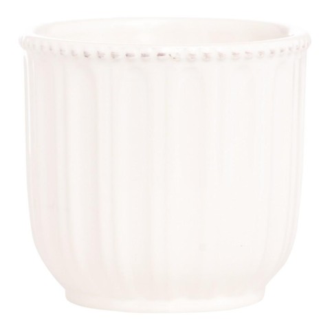 VASO CERAMICA CM.10,5 H.CM.10 BIANCO